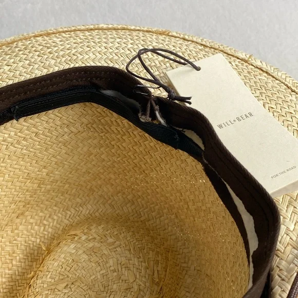 Will+Bear Rider Palm Straw Desert Sun Hat (Bone) *NWT* - Picture 8 of 13